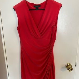 Vibrant rosy pink Ralph Lauren dress